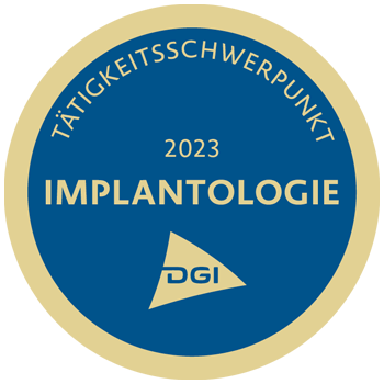 Zertifizierung des Tätigkeitsschwerpunktes Implantologie 2023